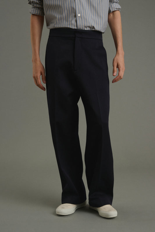 Pantalón Antonin - Azul marino oscuro - Lana - Hombre