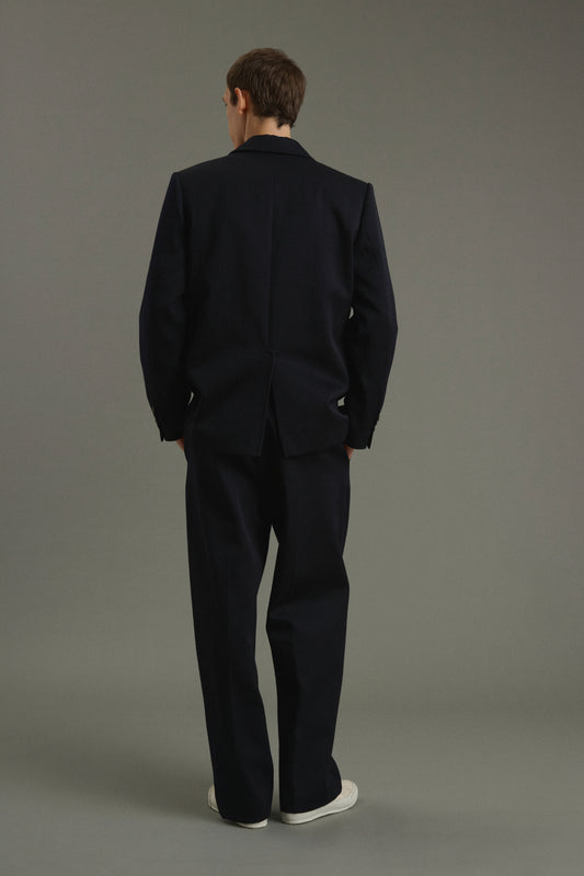 Pantalón Antonin - Azul marino oscuro - Lana - Hombre