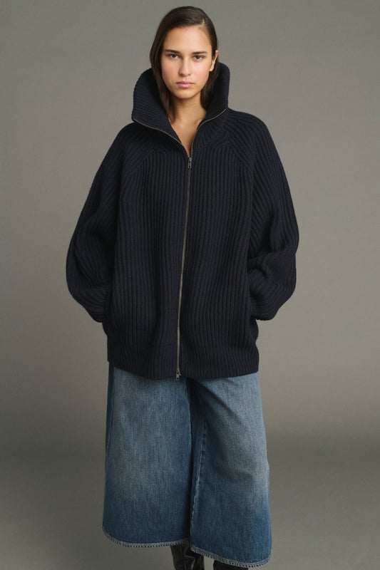 Chaqueta Jasper - Navy - Lana Merino - Mujer