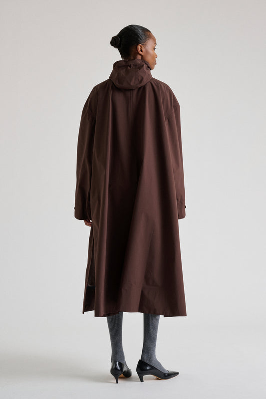 Trench Pradel - Chocolate oversize para mujer - Soeur