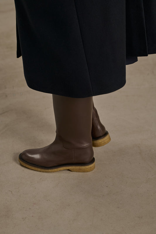 Botas Babylon - Ébano - Cuero - Mujer