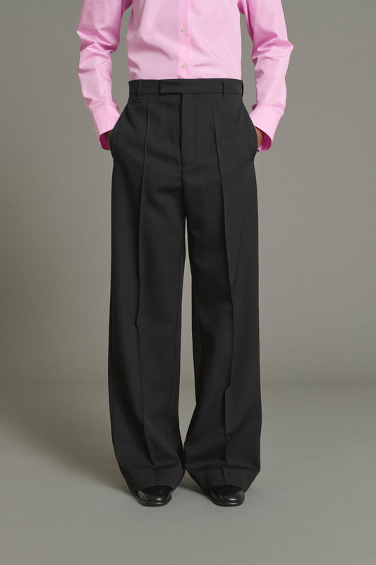 Pantalón Leo - Negro - Lana - Mujer