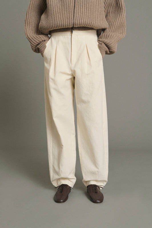 Pantalón Baptiste - Crudo - Algodón - Mujer
