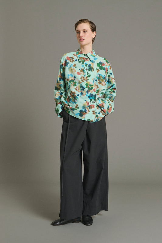 Camisa Lepic - Turquesa - Seda - Mujer