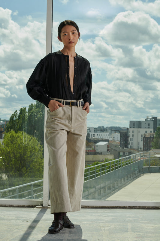 PANTALÓN PEPINO BEIGE/CRUDO