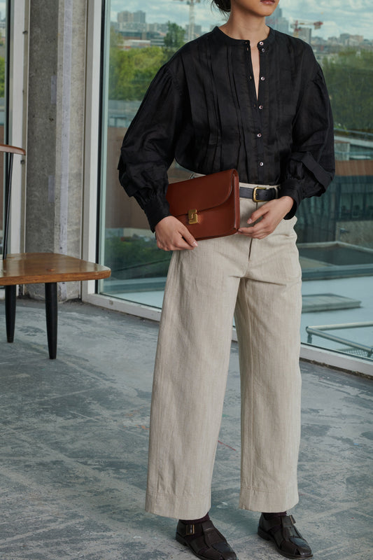 PANTALÓN PEPINO BEIGE/CRUDO