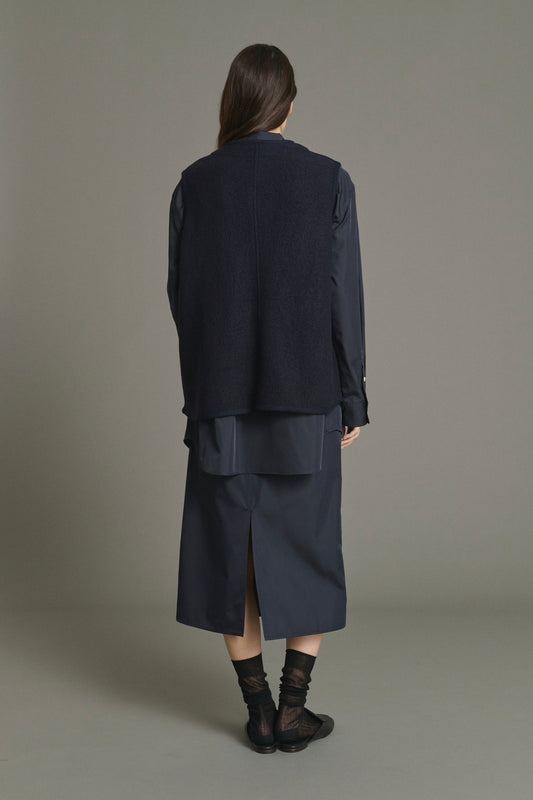 Chaqueta Chicago - Navy Lana Boilida Mujer - Soeur