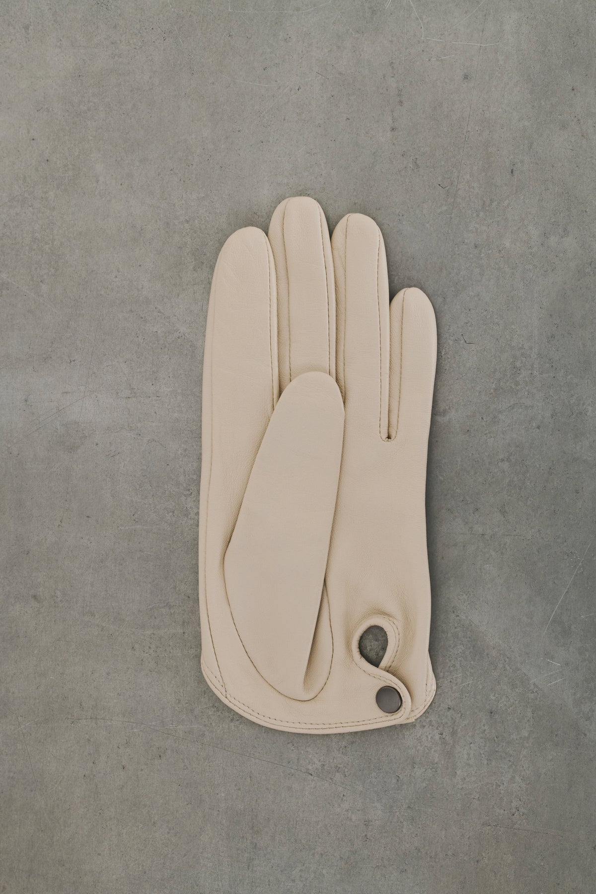 Guantes Bellem - Marfil - Cuero - Mujer