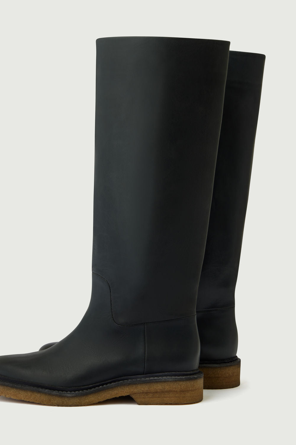 Botas Babylon - Gris antracita - Cuero - Mujer