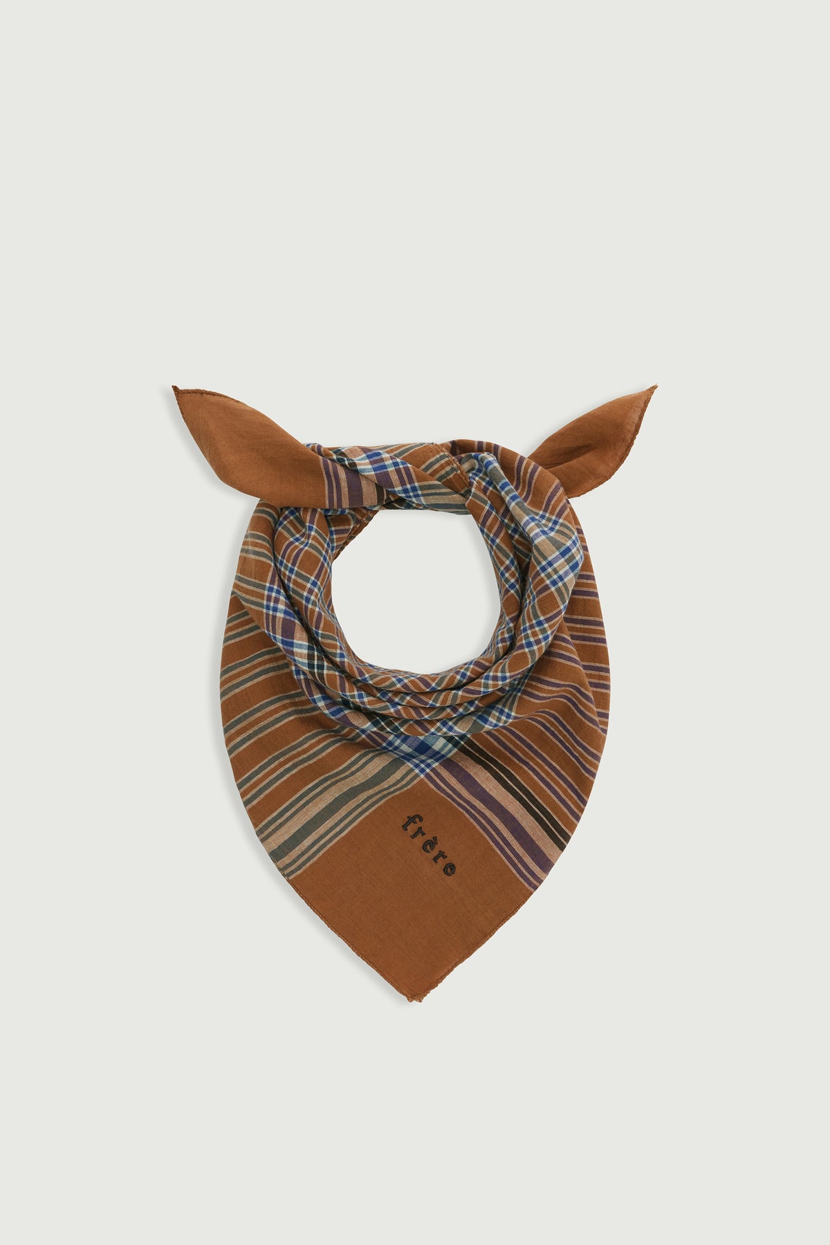 Pañuelo Philibert - Azul/Marrón - Algodón - Hombre