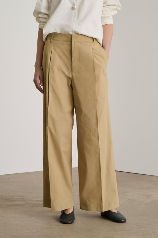 Pantalón Devy - Beige Oscuro - Algodón - Mujer