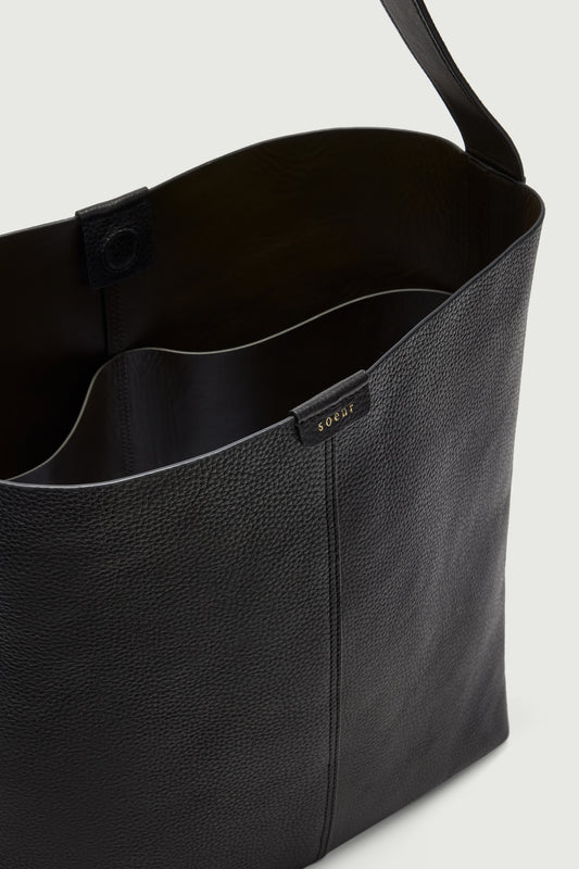 Bolso Saudade - Negro - Cuero - Mujer