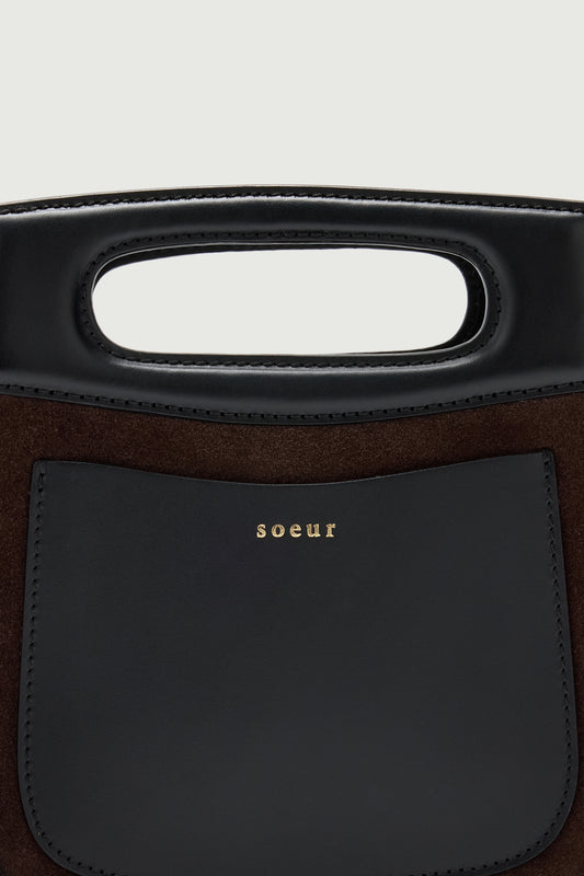 Bolso Cheri Mini - Marrón Oscuro - Cuero - Mujer