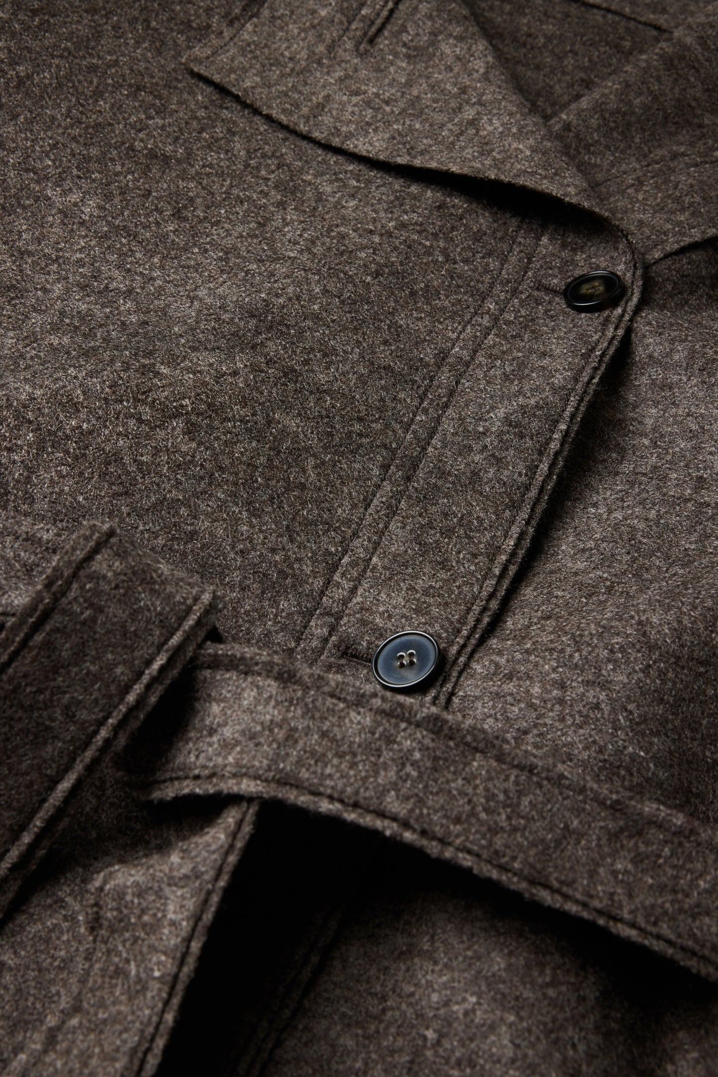 Chaqueta Theia - Taupe Jaspeado - Lana - Mujer