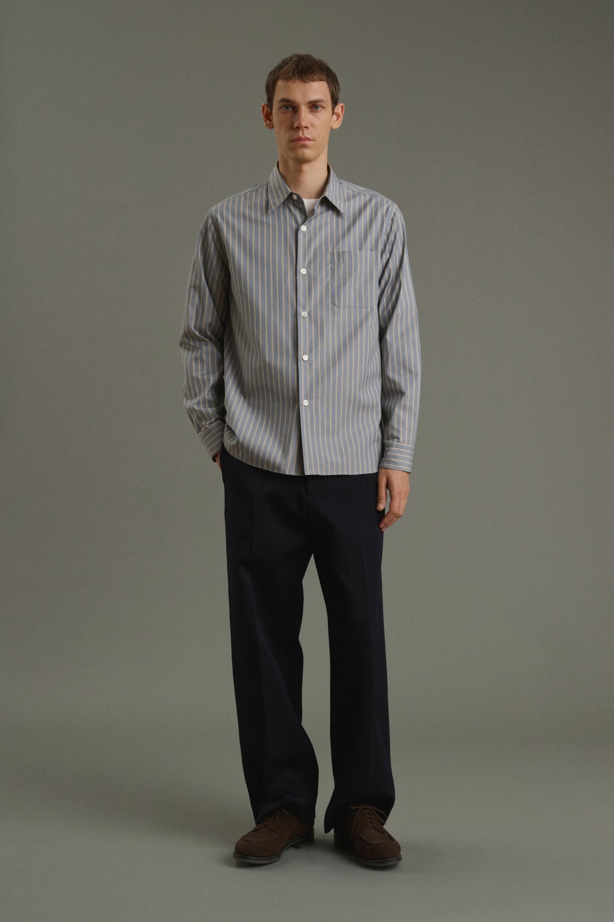 Camisa Glenn - Antracita/Bronce - Algodón - Hombre