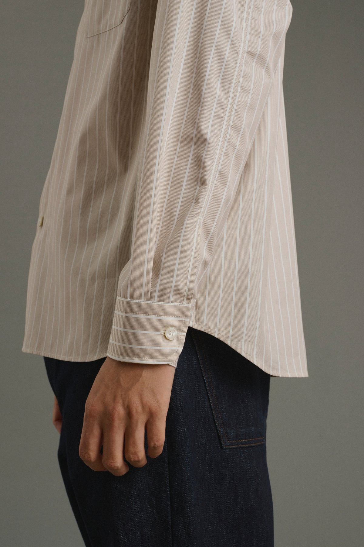 Camisa Glenn - Avellana/Crudo - Algodón - Hombre vue 5