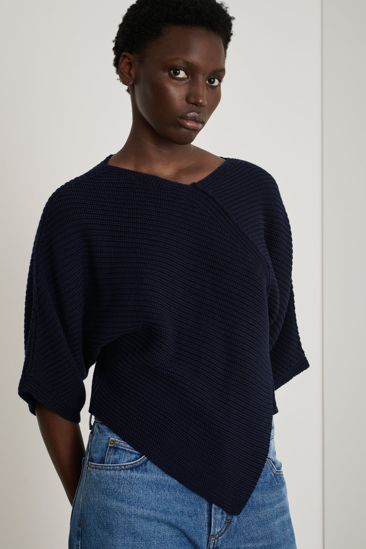 Pull Essaouira - Dark Navy - Coton - Femme vue 2