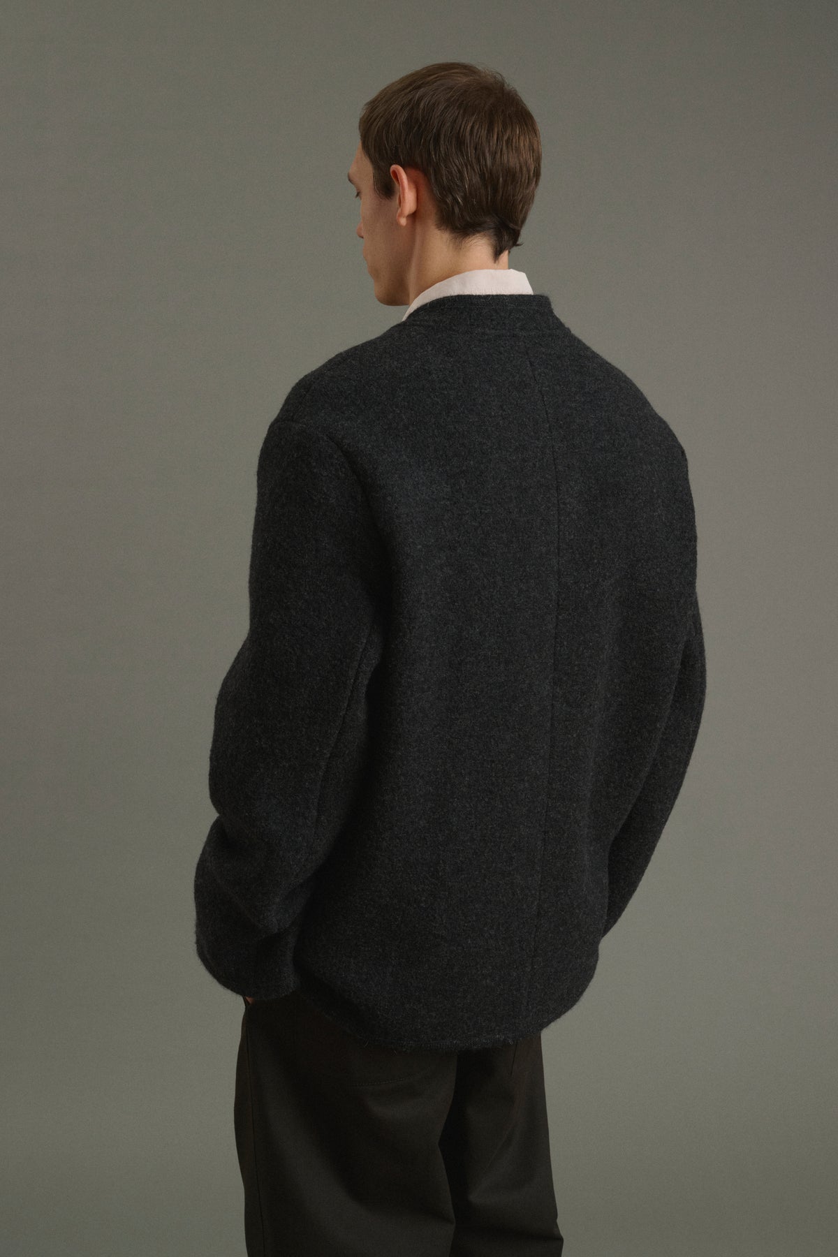 Chaqueta Aliocha - Gris antracita - Lana - Hombre vue 2