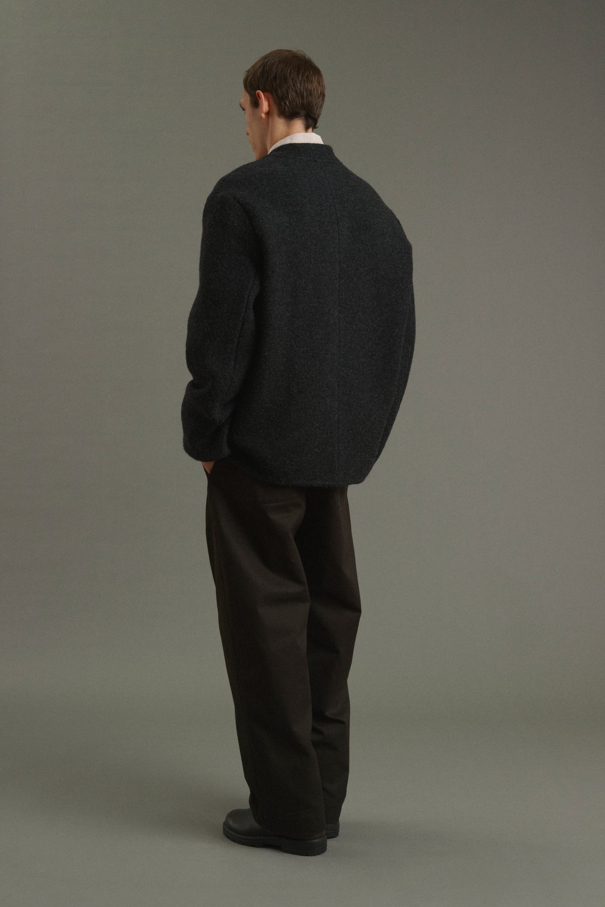 Chaqueta Aliocha - Gris antracita - Lana - Hombre