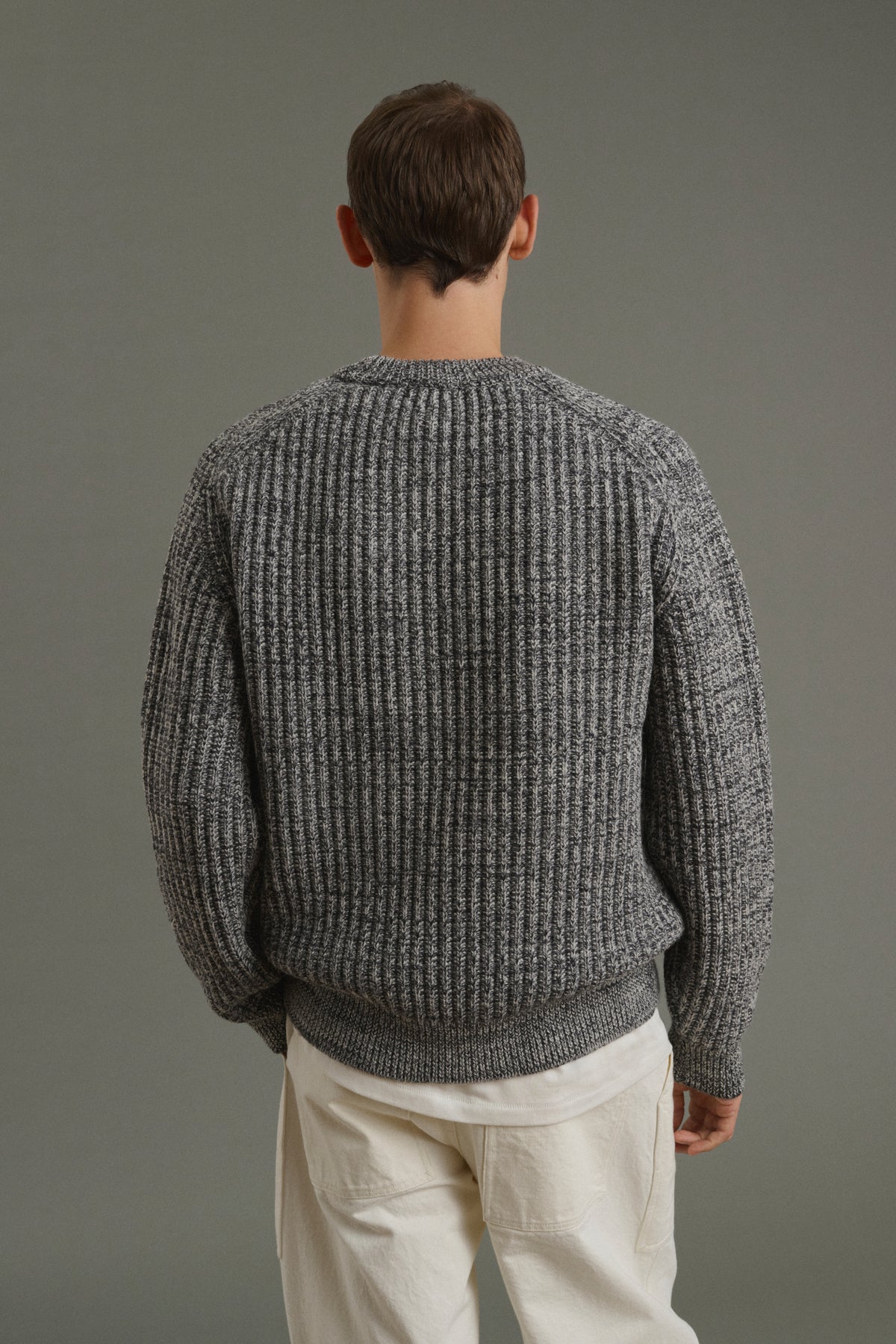 Jersey Osma - Crudo/Antracita - Lana - Hombre vue 2
