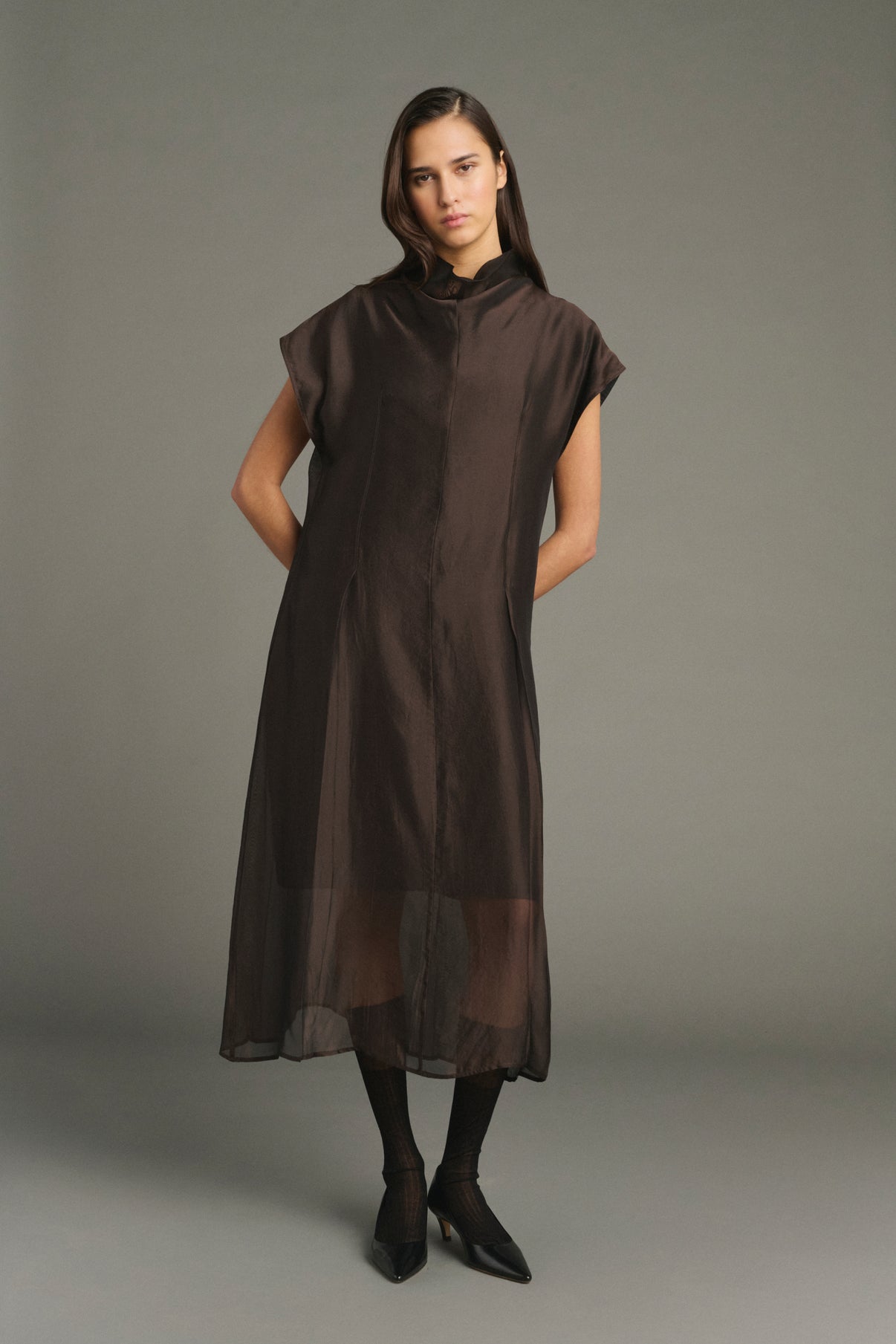 Vestido Lena - Marrón - Mujer vue 1