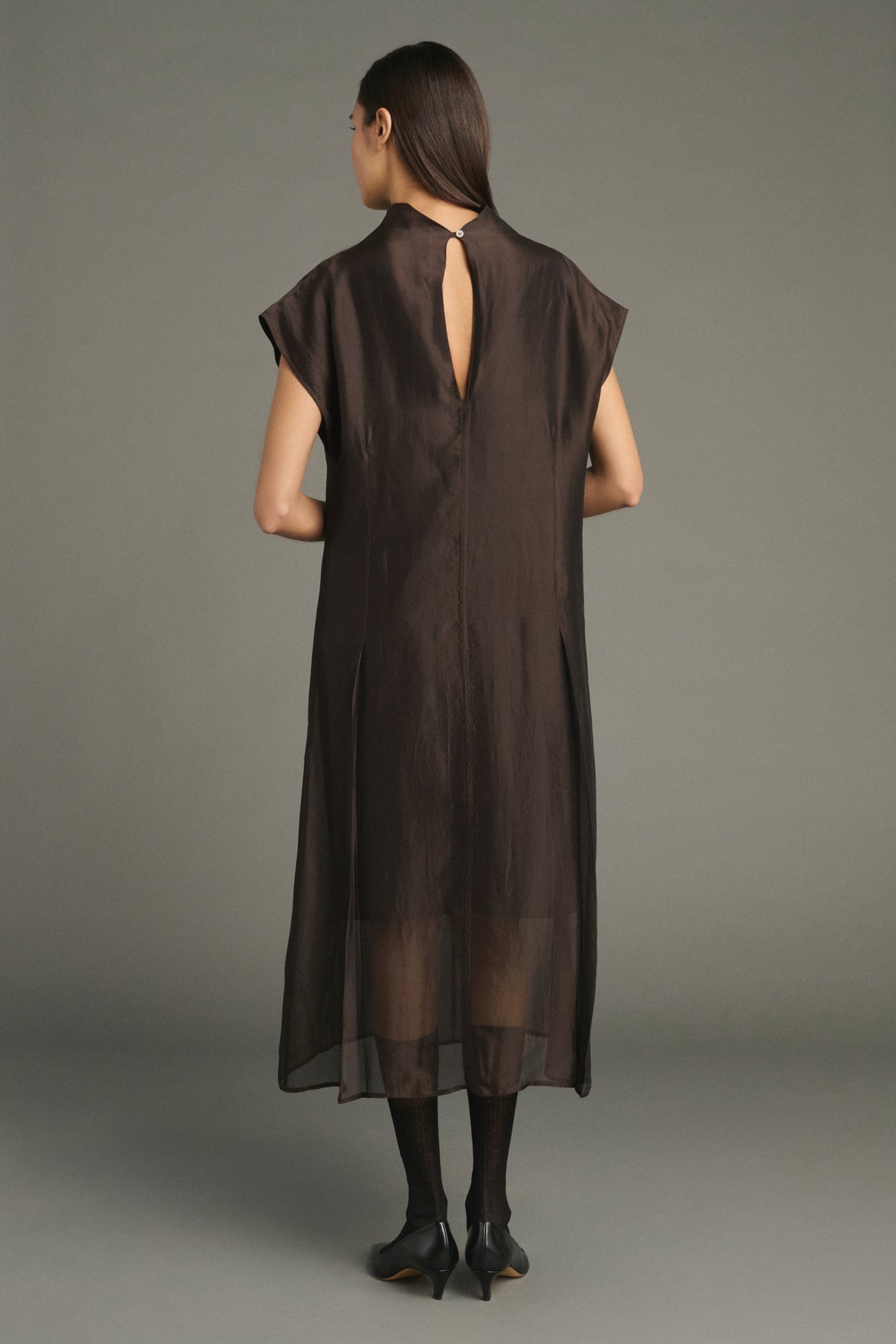 Vestido Lena - Marrón - Mujer vue 2