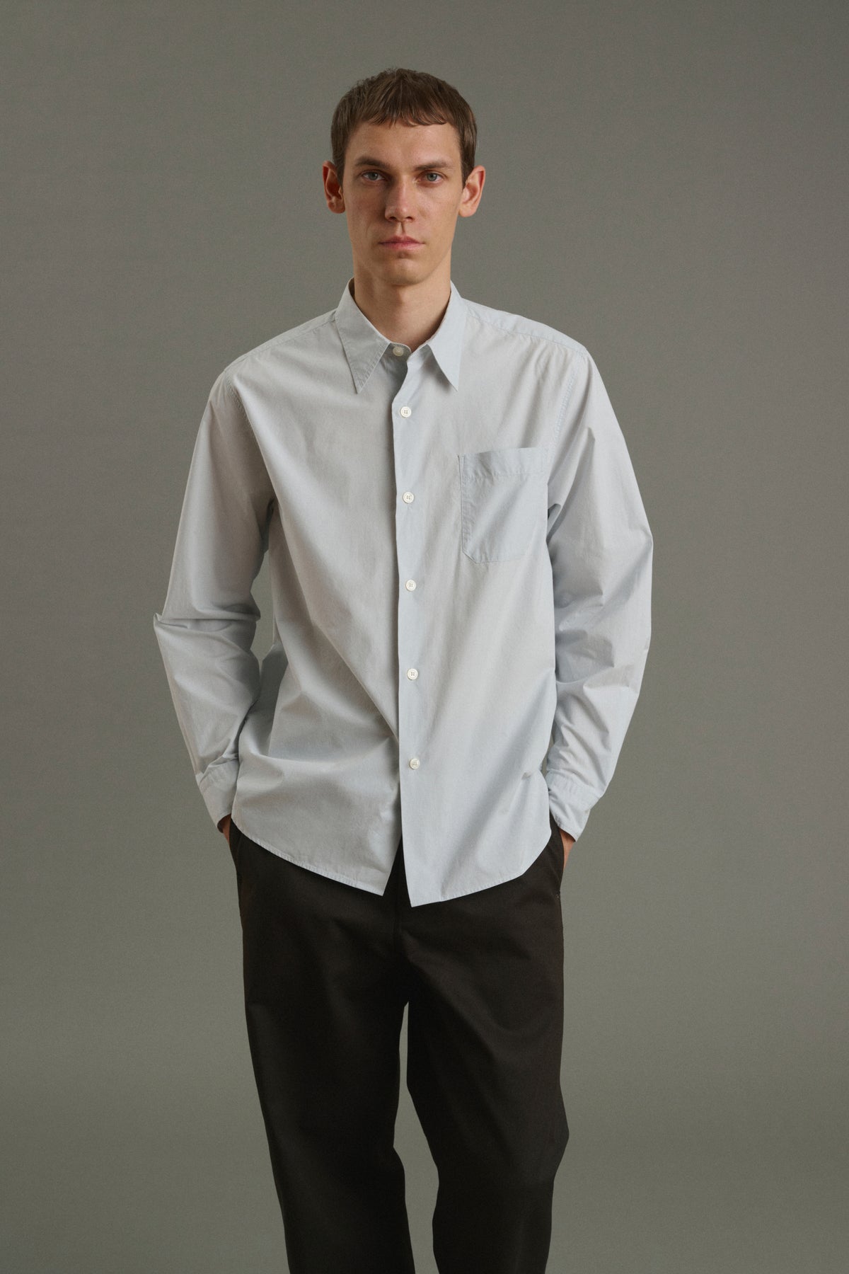 Camisa Glenn - Azul pálido - Algodón - Hombre vue 1