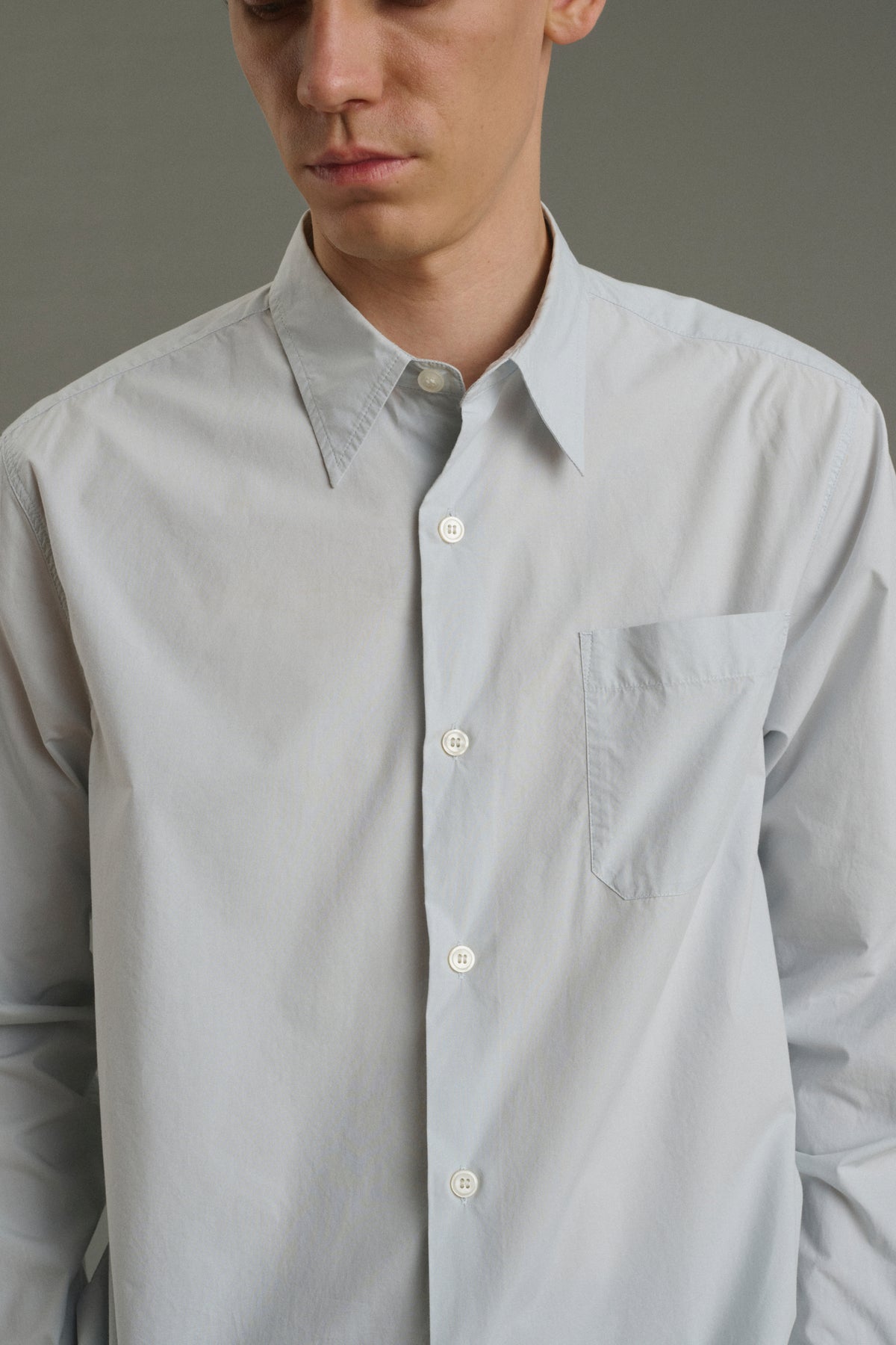 Camisa Glenn - Azul pálido - Algodón - Hombre vue 3