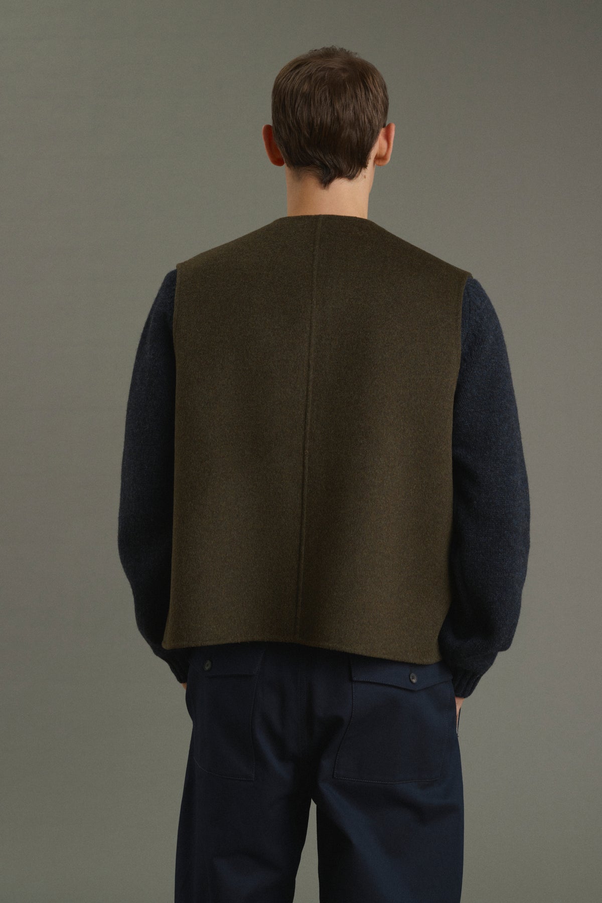 Chaqueta Romain - Caqui jaspeado - Doble faz - Hombre