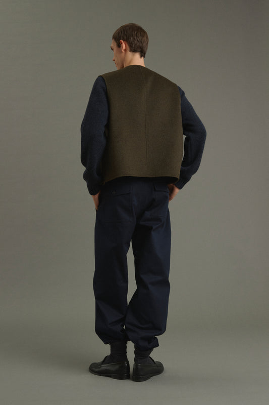Chaqueta Romain - Caqui jaspeado - Doble faz - Hombre