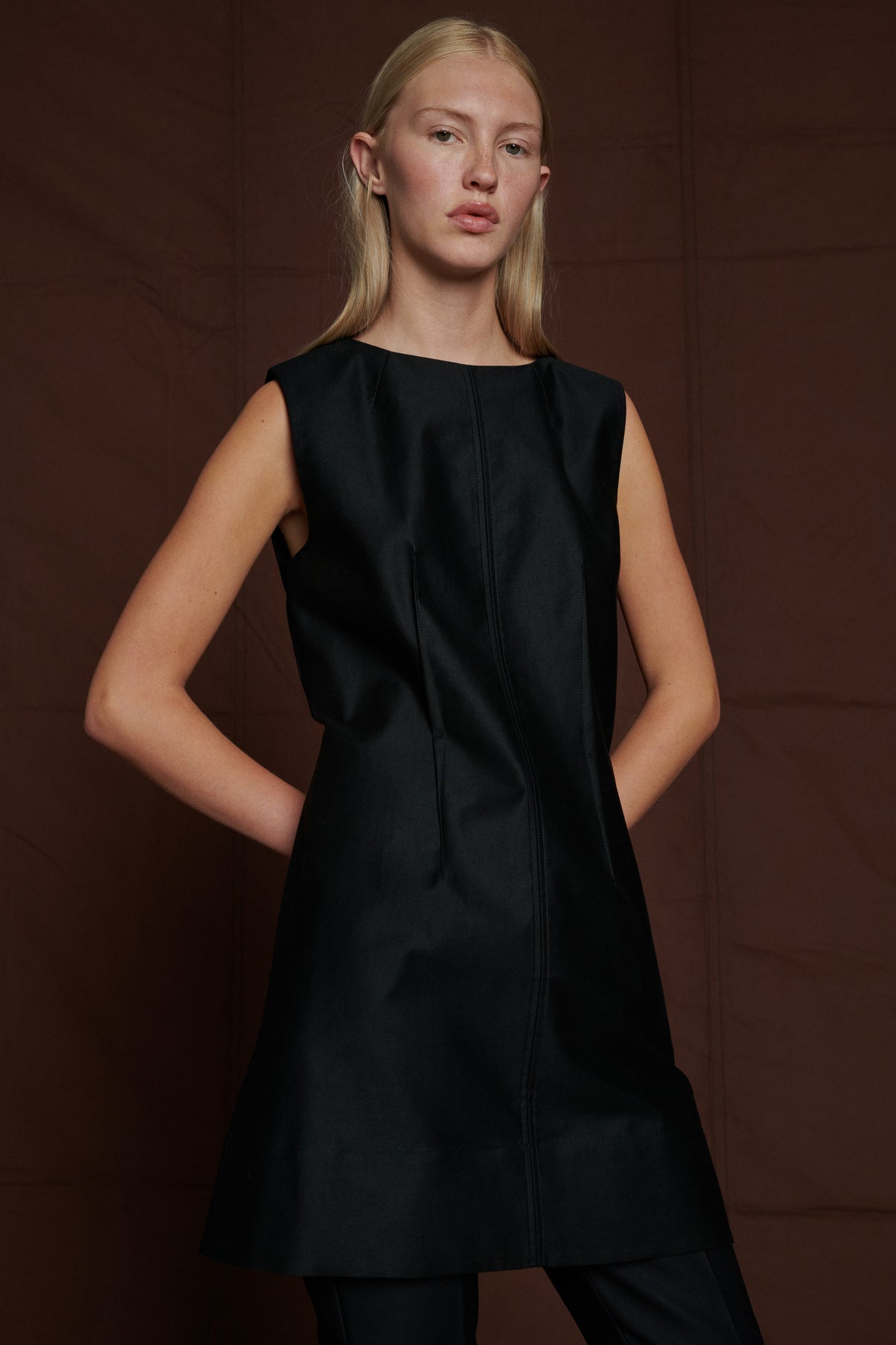 Robe Amandine - Noir - Coton - Femme vue 3