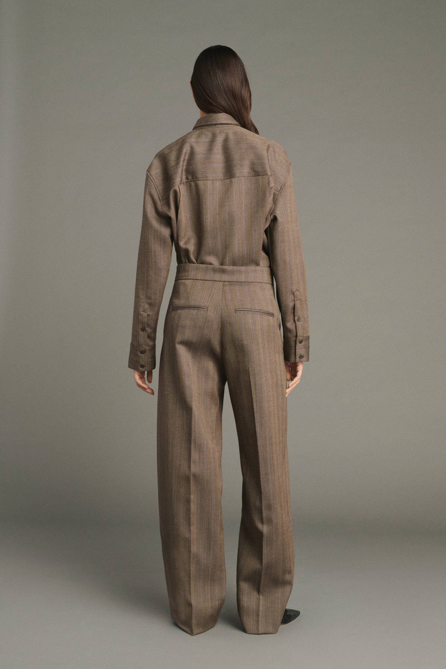 Pantalón Jocelyn - Marrón/Malva - Lana - Mujer