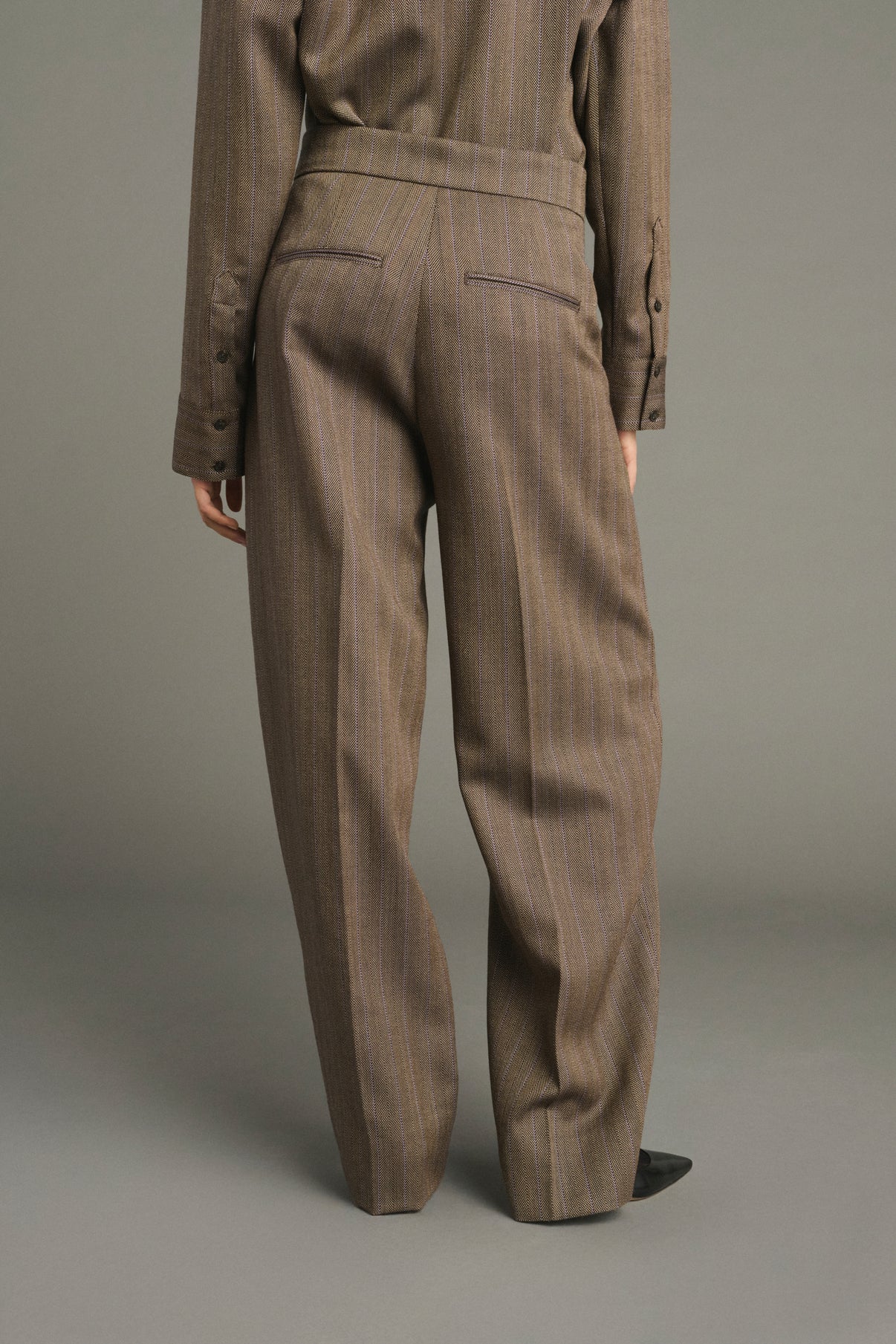 Pantalón Jocelyn - Marrón/Malva - Lana - Mujer vue 4