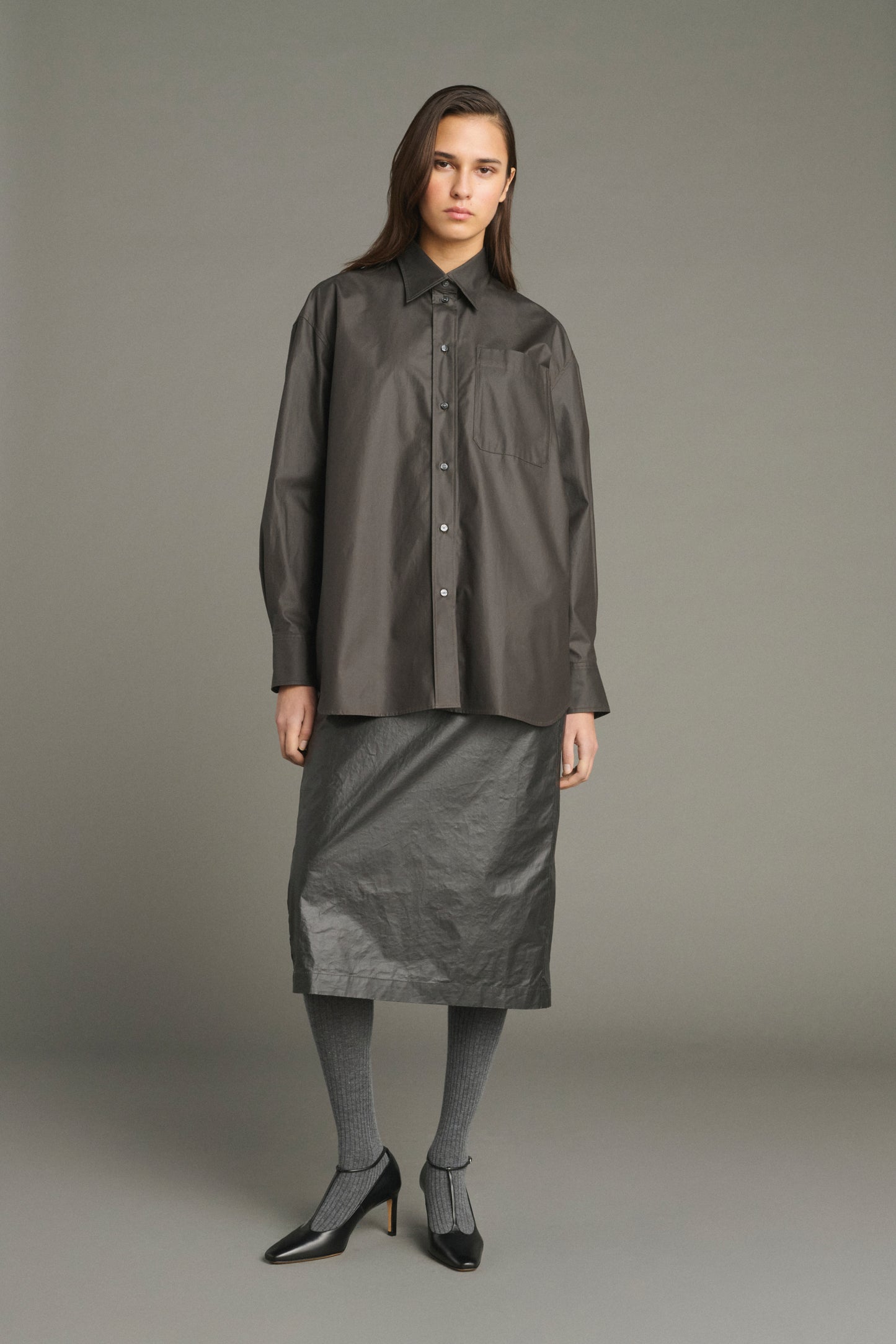 Camisa Carlotta - Marrón Oscuro - Algodón - Mujer