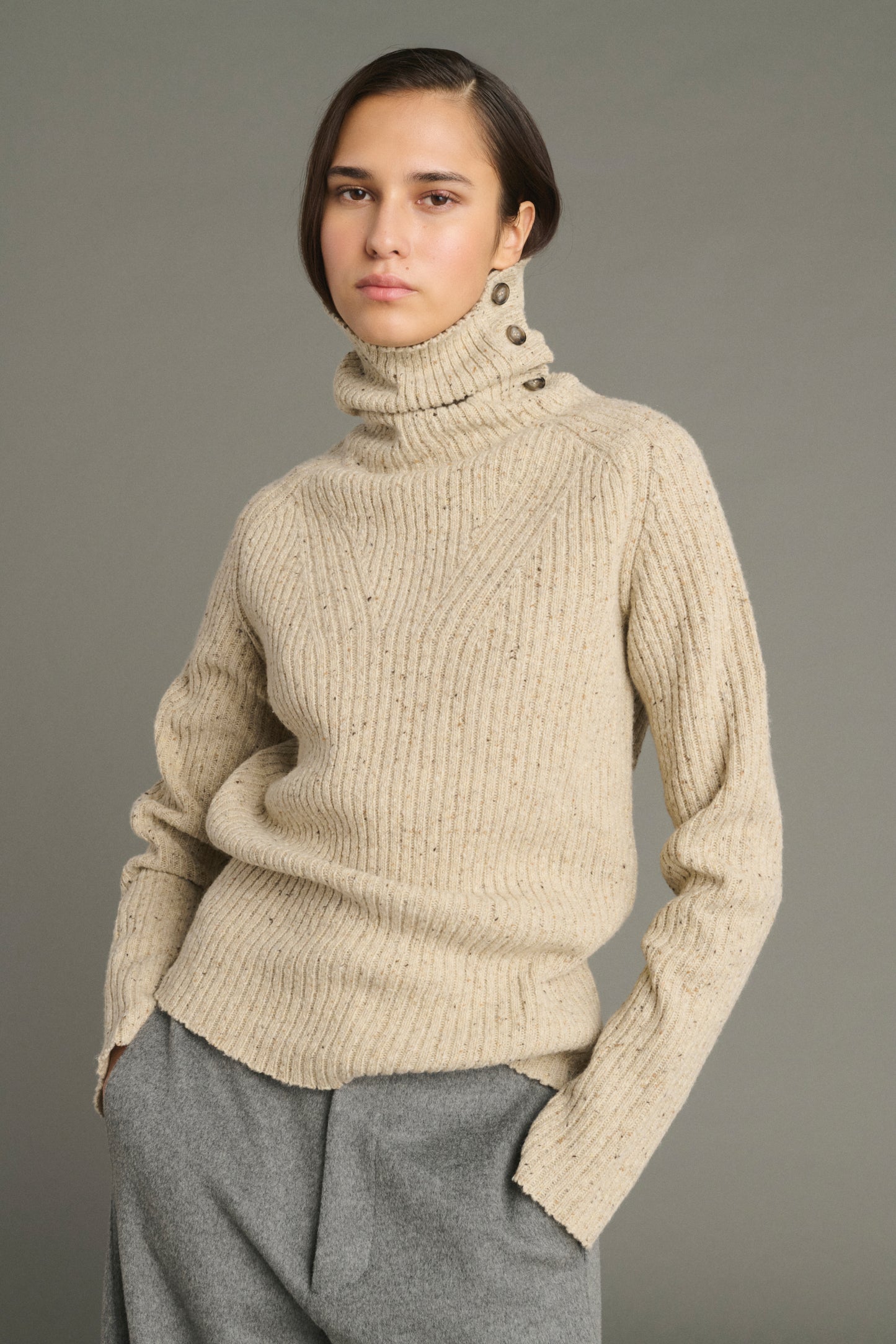 Jersey Joey - Beige Claro - Lana - Mujer