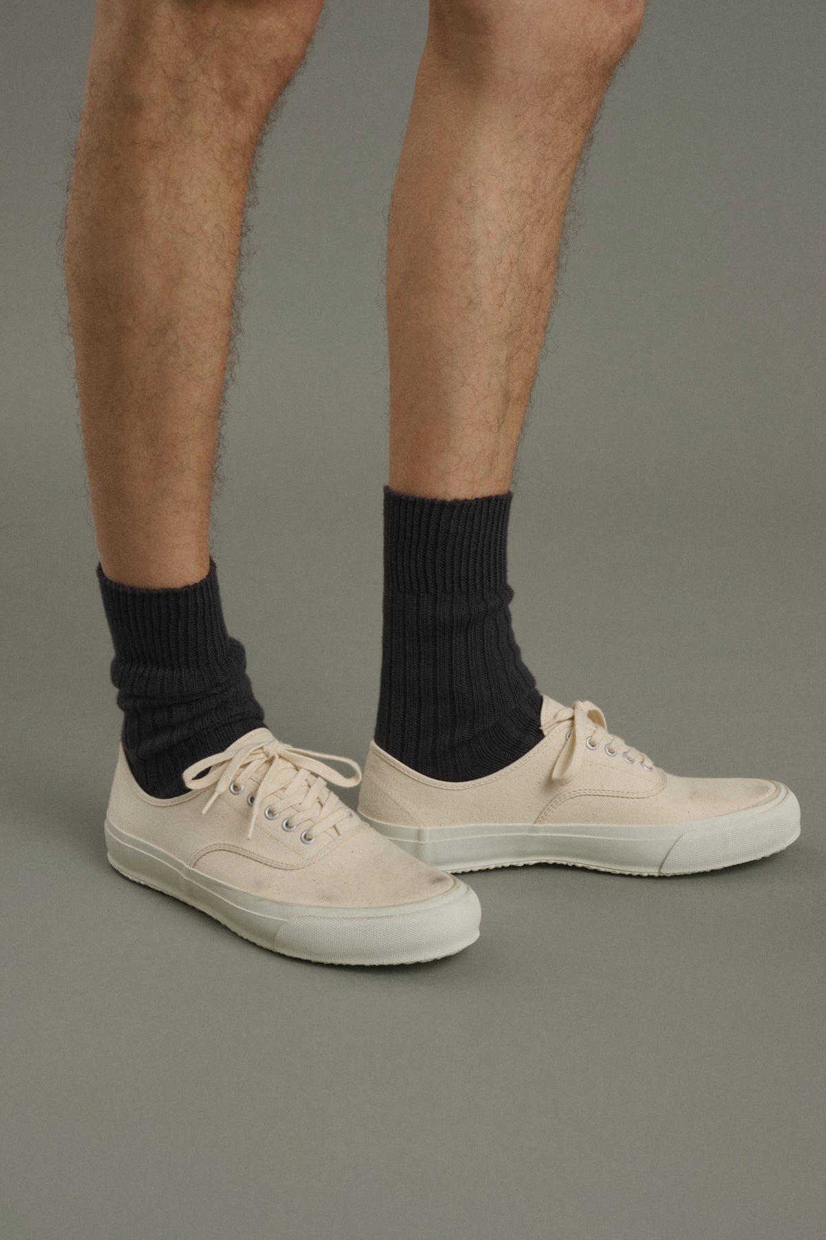 Calcetines Barth - Gris antracita - Algodón - Hombre vue 2