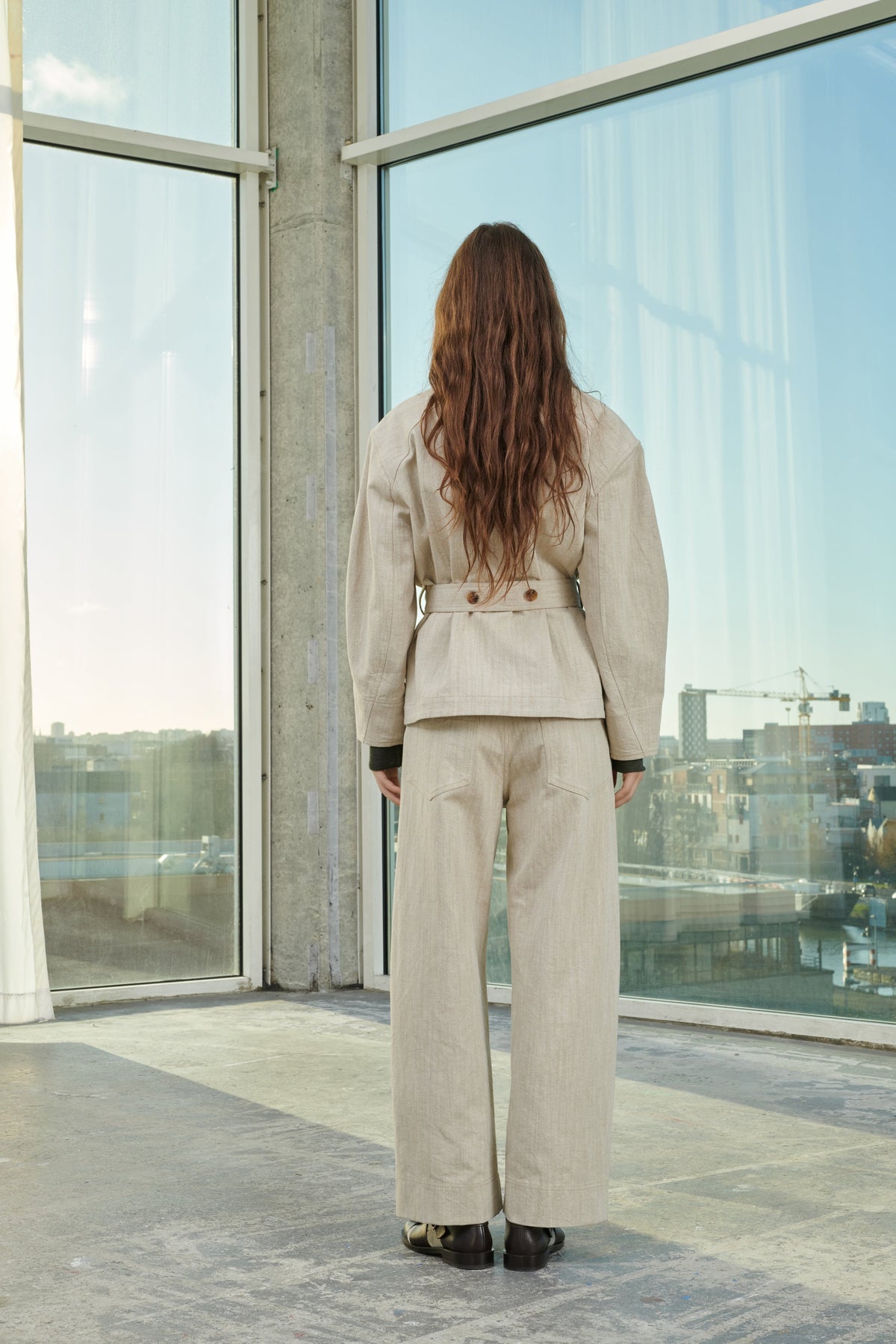 PANTALÓN PEPINO BEIGE/CRUDO