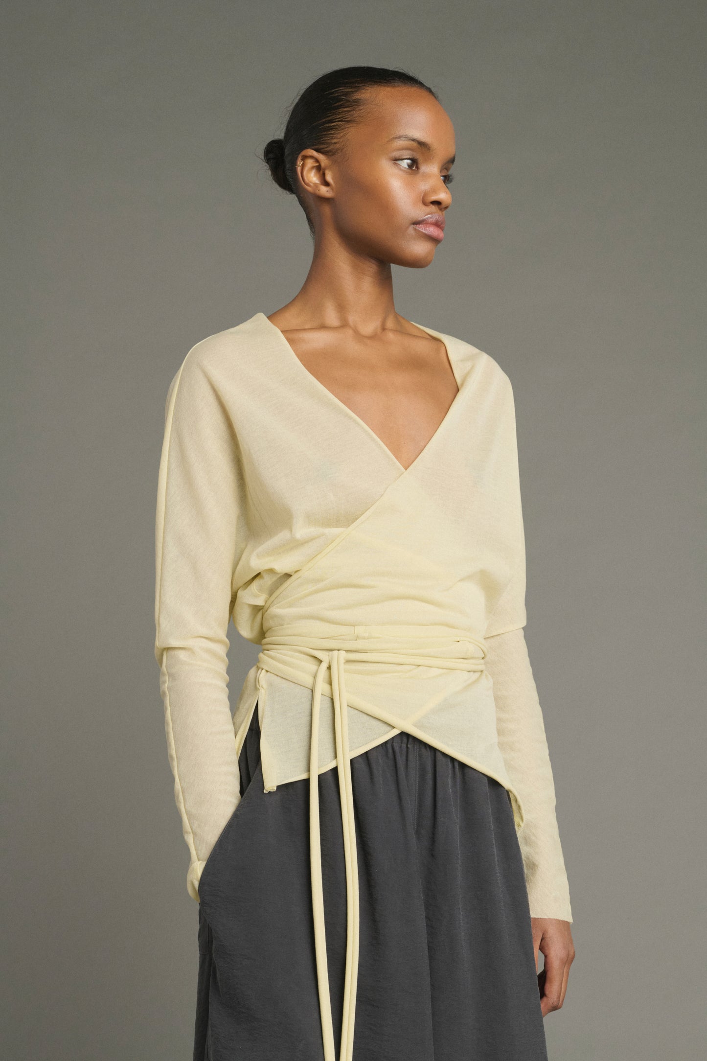 Camiseta Luth - Amarillo Pálido - Algodón - Mujer