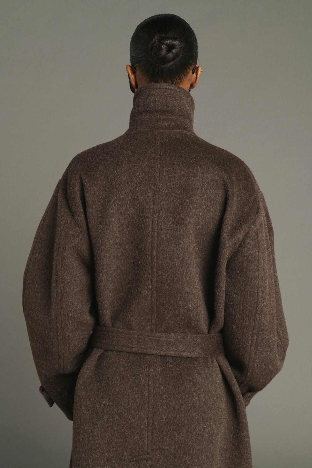 Abrigo Jules - Marrón - Lana - Mujer vue 4