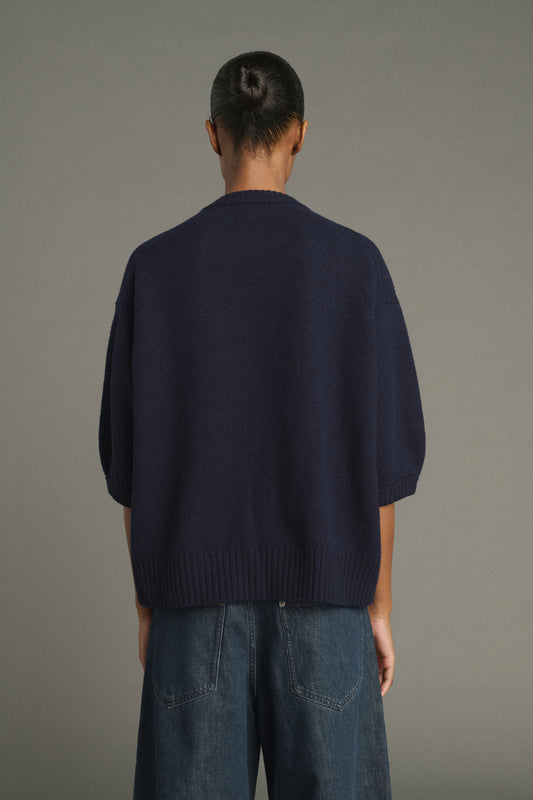 Jersey Lise - Navy - Lana Merino - Mujer