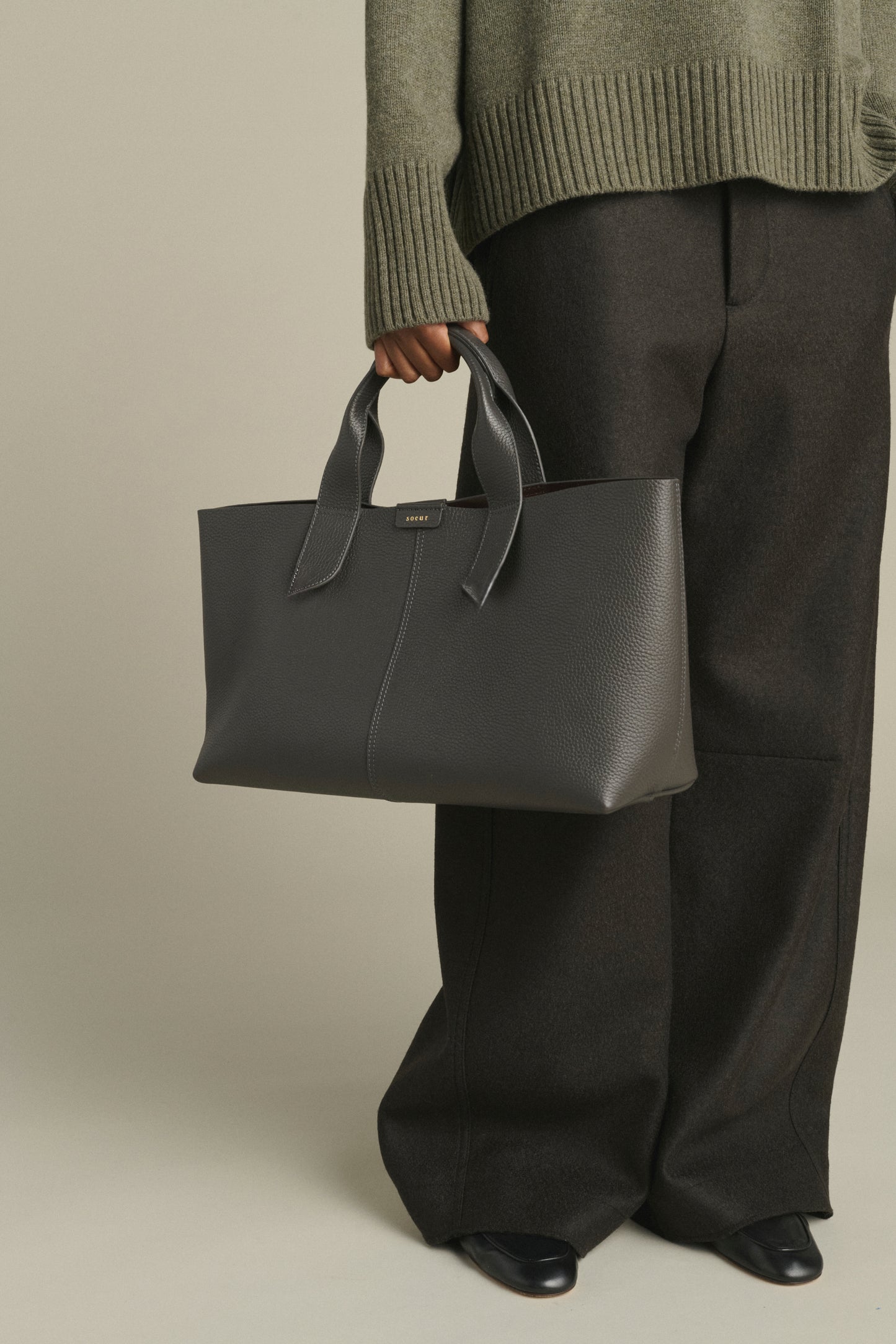 Bolso Suave - Acier Cuir Grainé Baguette - Soeur