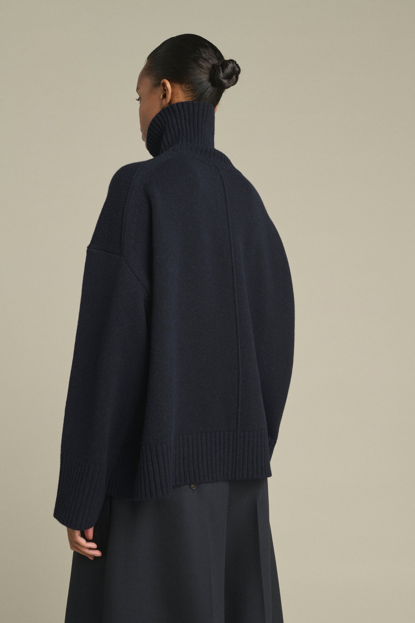 Jersey William - Navy - Lana Merino - Mujer