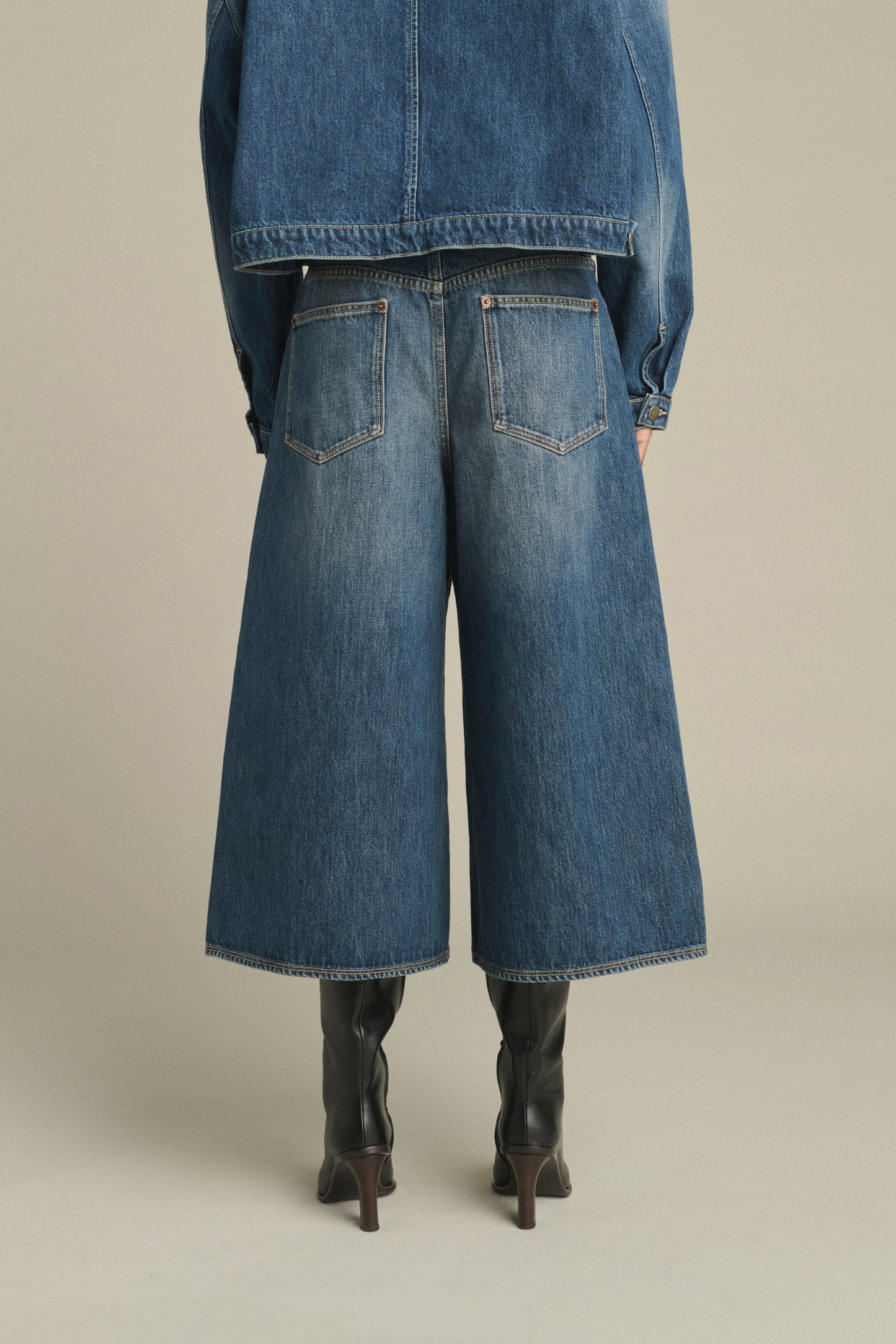 Bermuda Joyce - Denim azul delavé - Algodón - Mujer