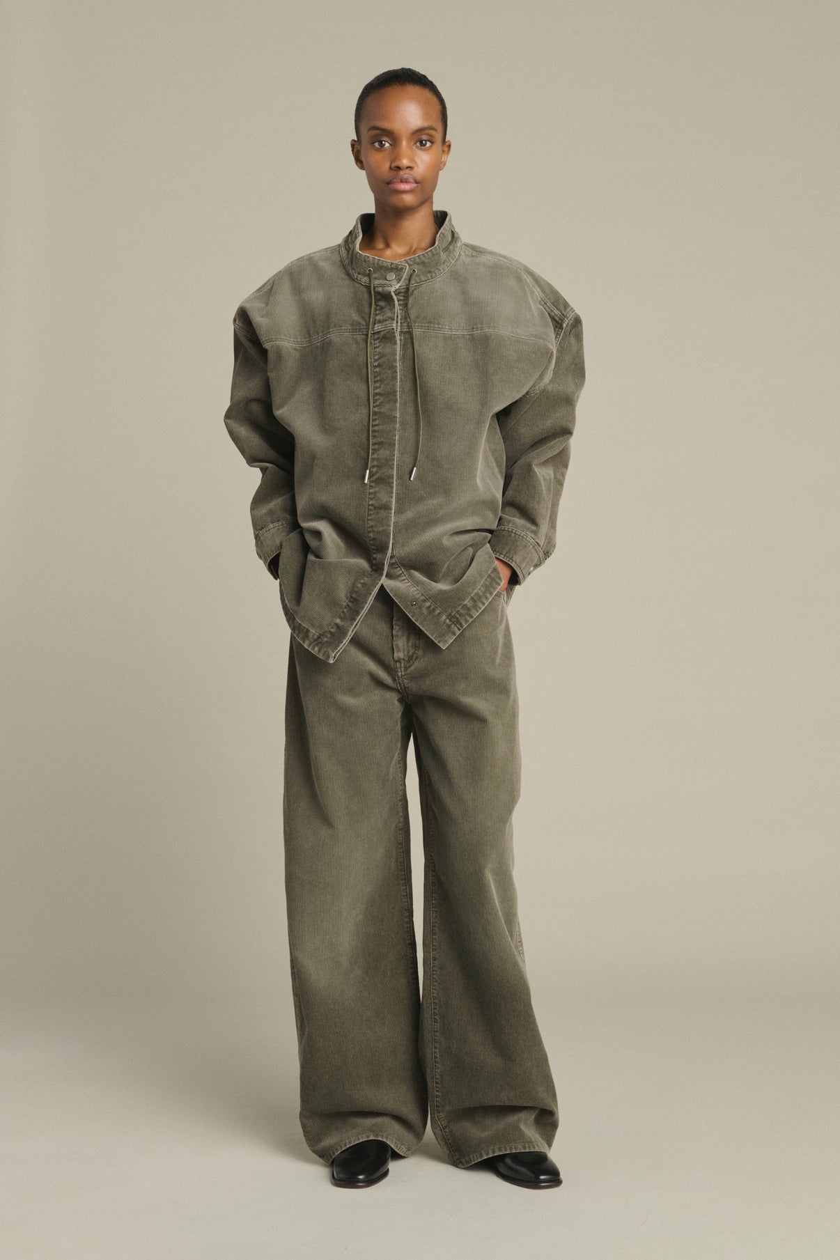 Pantalón Hunter - Gris - Algodón - Mujer vue 1