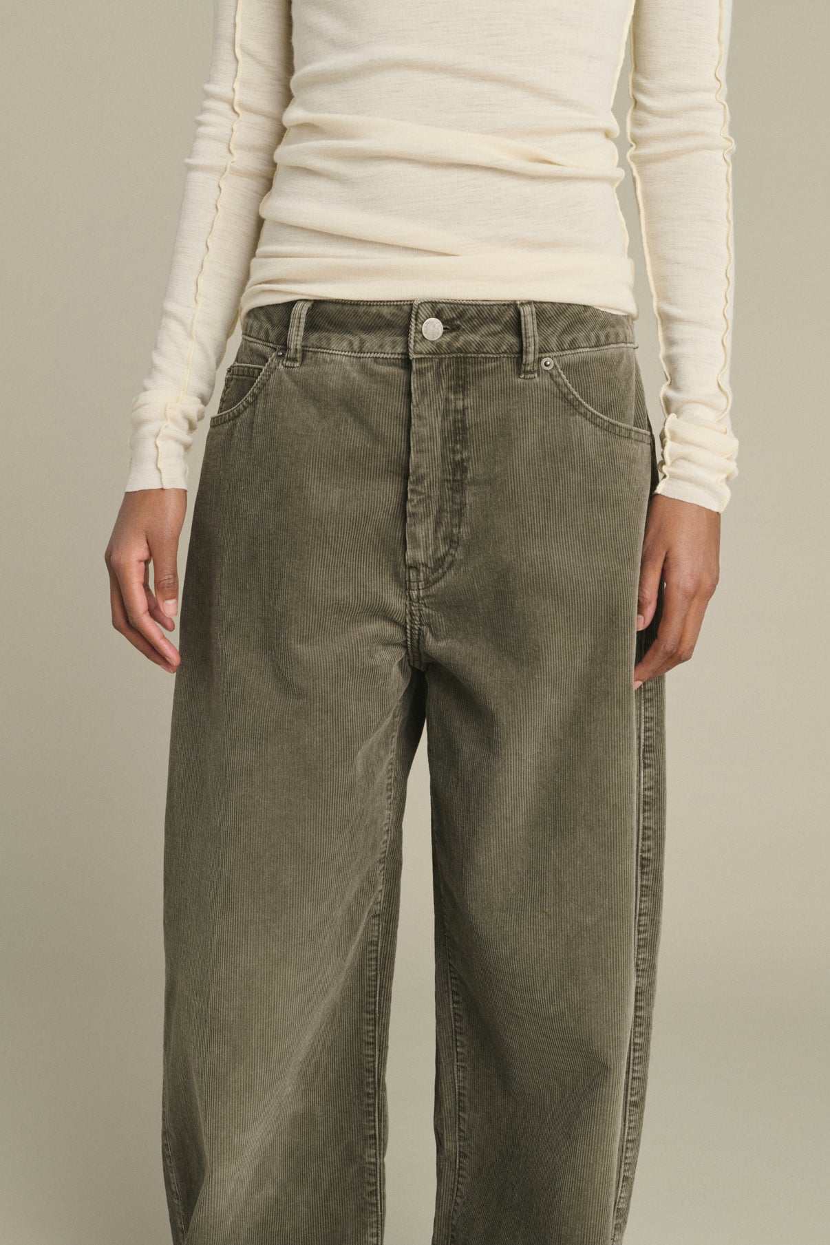 Pantalón Hunter - Gris - Algodón - Mujer vue 6