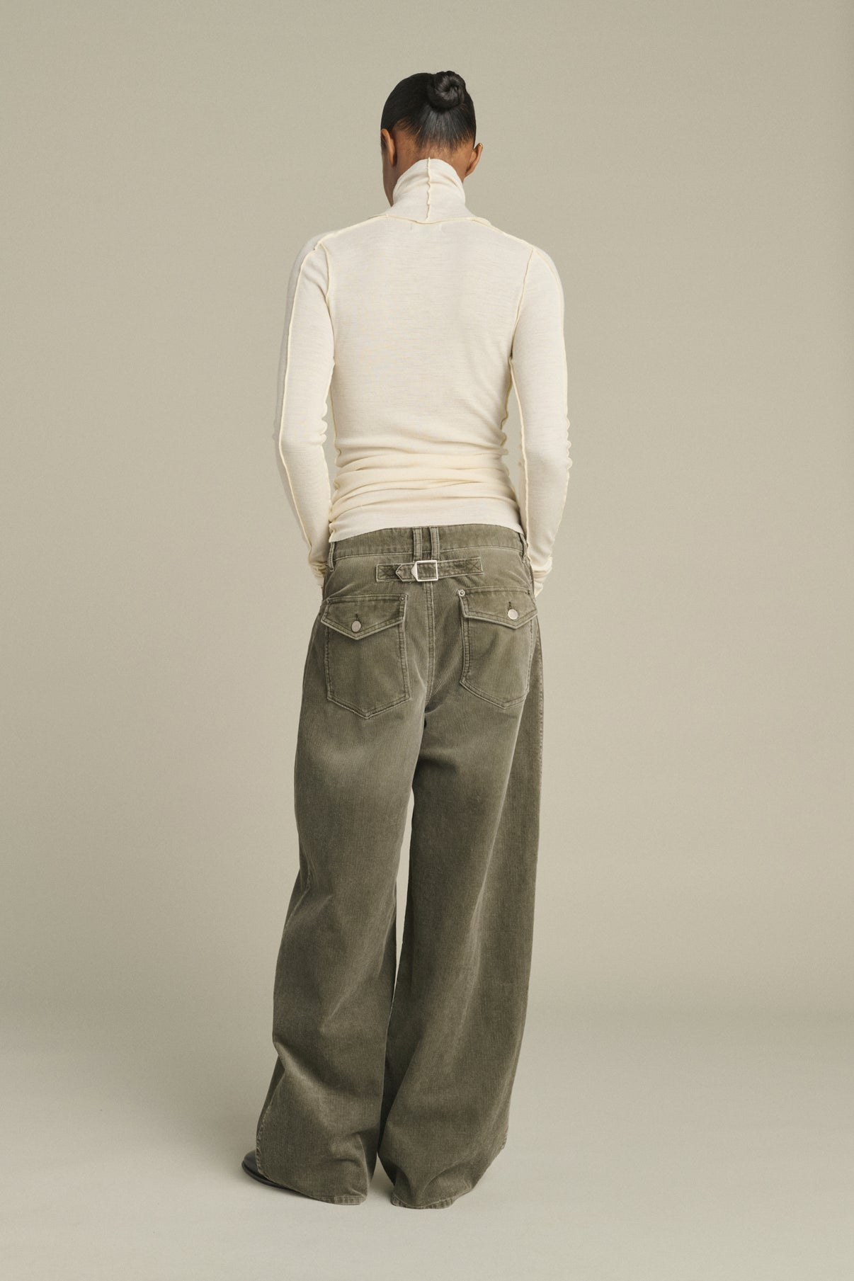 Pantalón Hunter - Gris - Algodón - Mujer vue 3