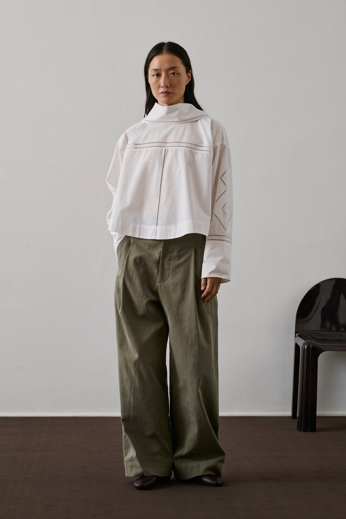 Chemise Guillemette - Blanc - Coton - Femme vue 1