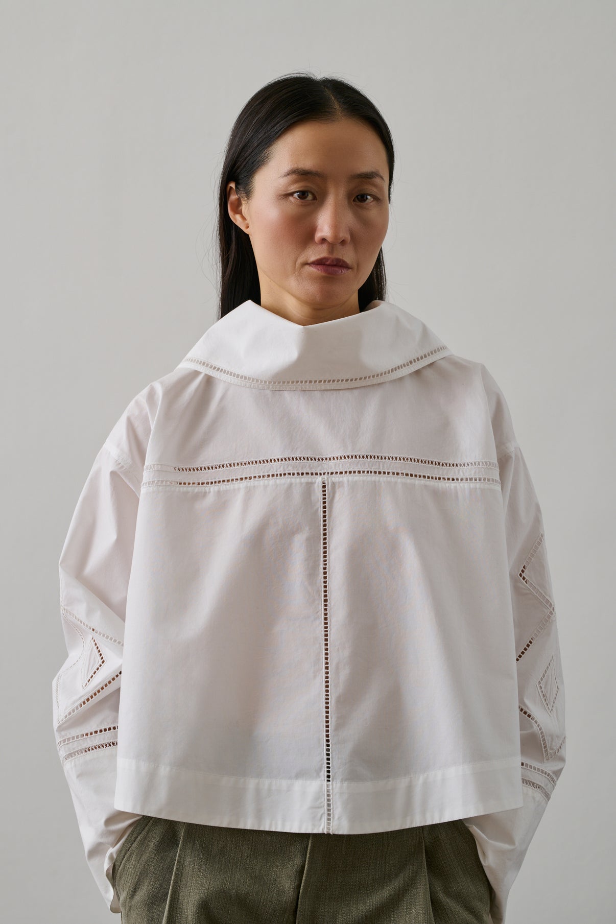Chemise Guillemette - Blanc - Coton - Femme vue 3