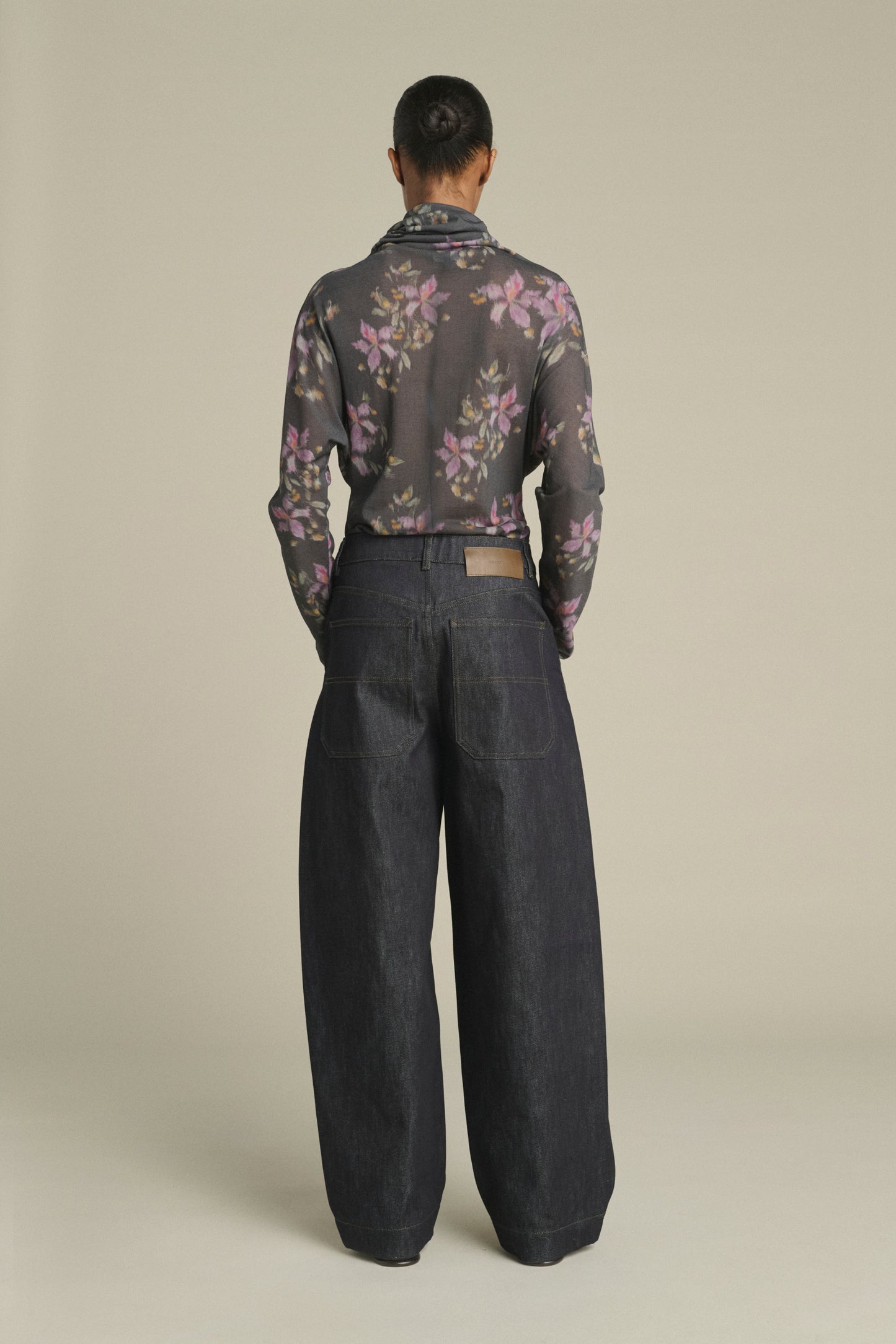 Camiseta Lisia - Antracita/Violeta - Algodón - Mujer