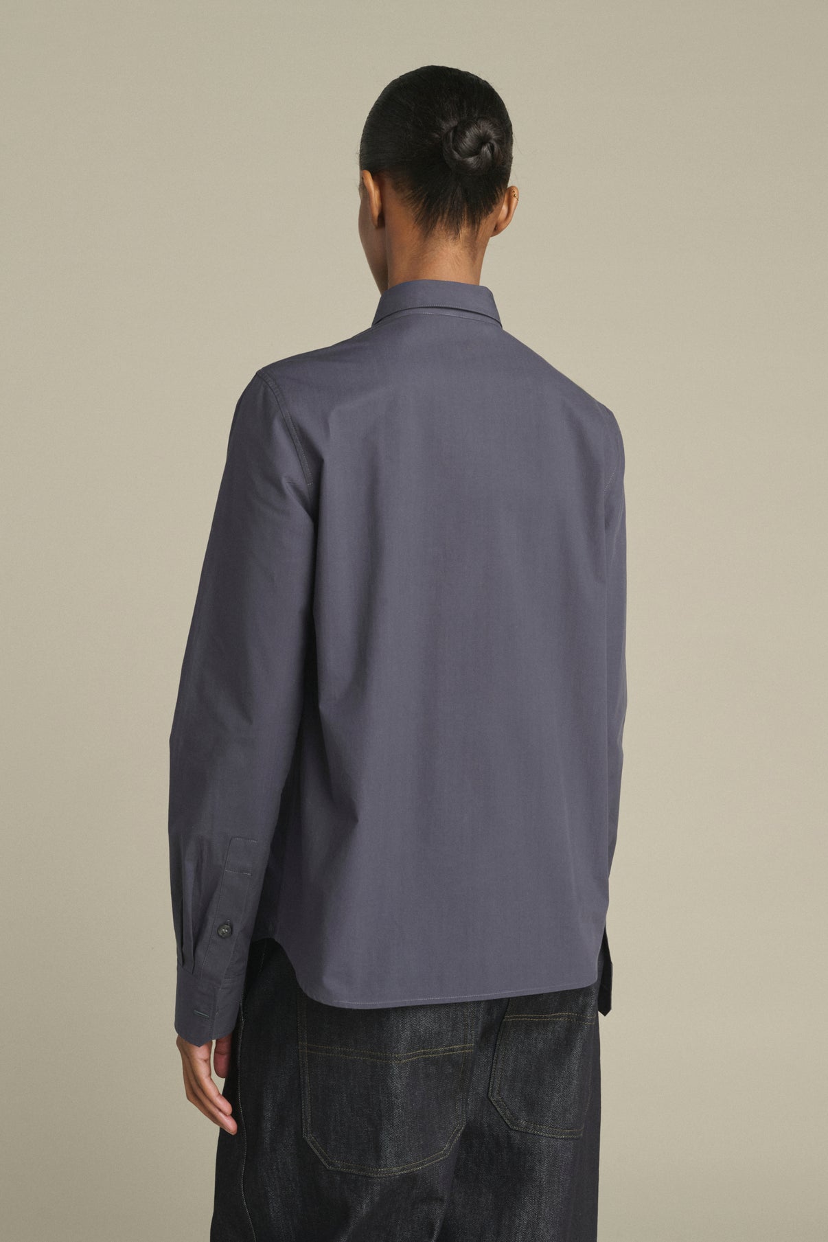 Camisa Lavinia - Azul Noche - Algodón - Mujer vue 4